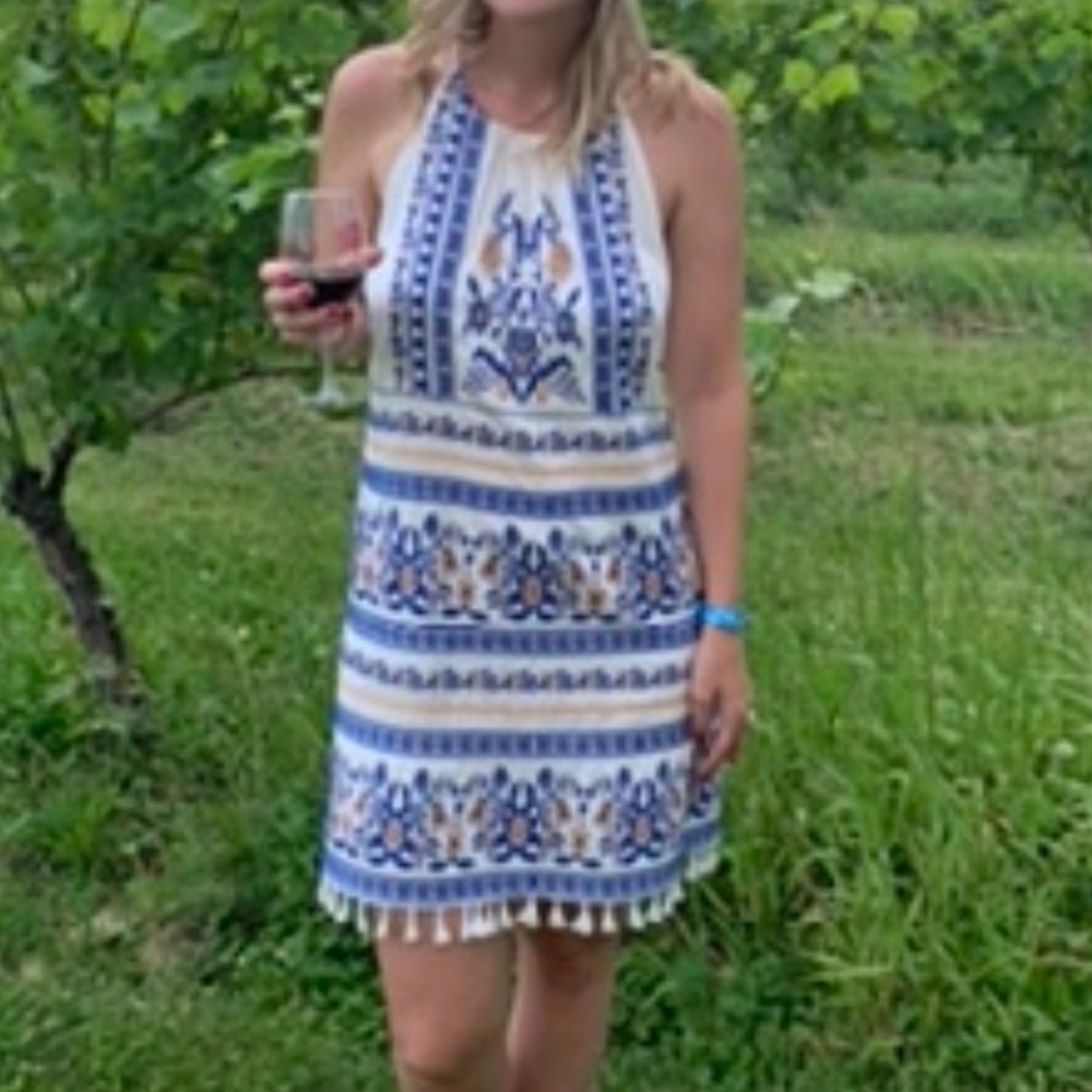 Skies are Blue White Dress